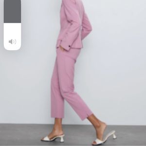 Zara women skinny trouser pink (size 34)